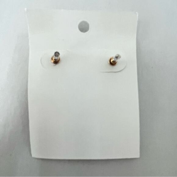 Bow Ribbon Earrings Gold Plated Copper Stud Drop Stainless Post New - Picture 2 of 5